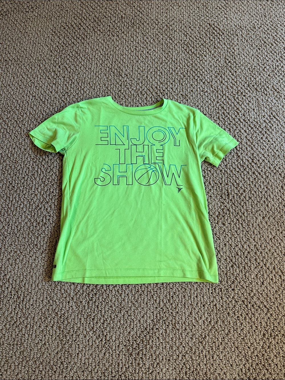 Old Navy Neon Green Graphic Tee - Enjoy The Show